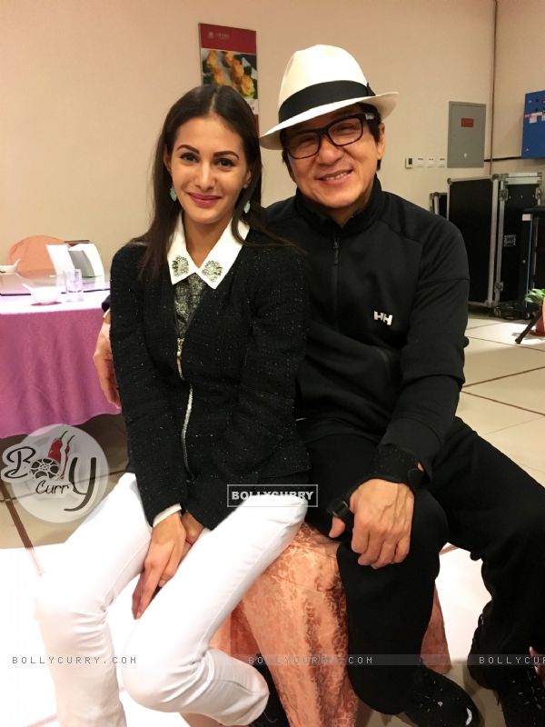 Amyra Dastur commences shooting for Kung Fu Yoga with Jackie Chan!