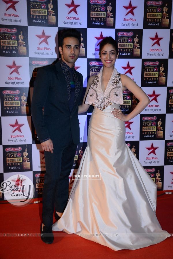 Pulkit Samrat and Yami Gautam at the 22nd Annual Star Screen Awards