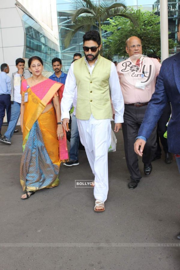Abhishek Bachchan was snapped at Airport