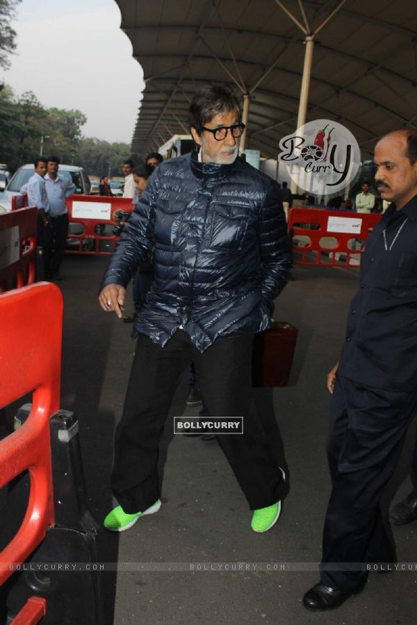 Amitabh Bachchan was snapped at Airport