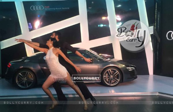 Sandip Soparrkar and Jesse Randhawa Shakes a Leg at the Launch of New Audi Sports Car