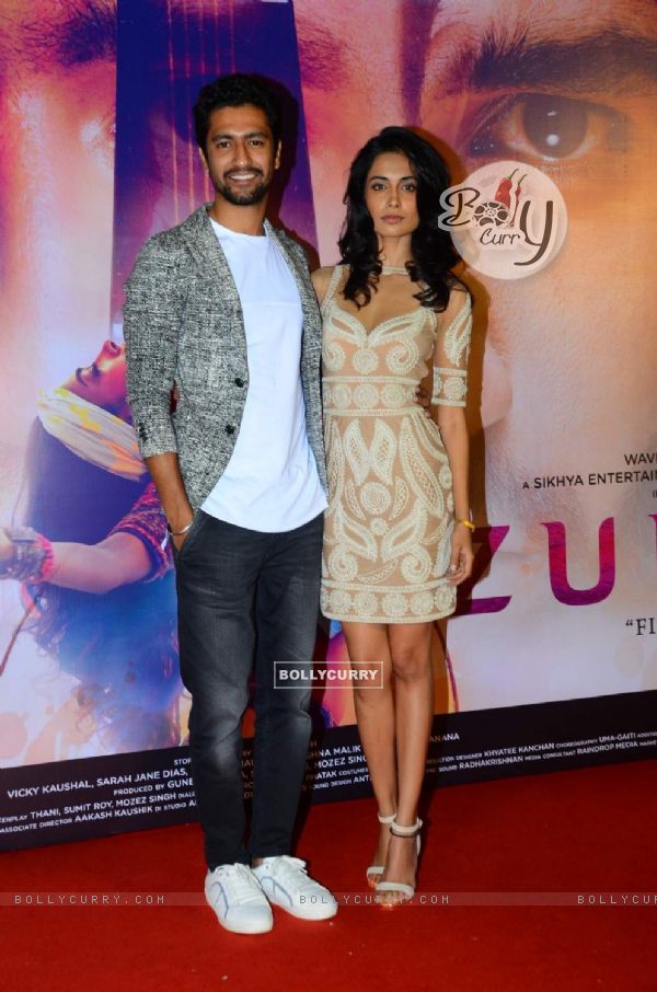 Sarah Jane Dias and Vicky Kaushal at Launch of Film 'Zubaan'