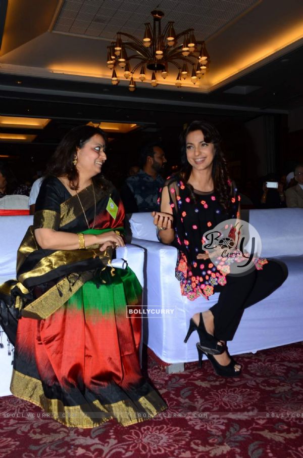 Juhi Chawla was snapped at the seminar on The Art of Learning for Sustainable Tomorrow