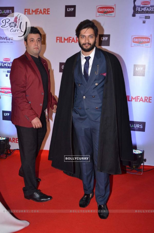 Ali Fazal and Varun Sharma at Filmfare Awards 2016