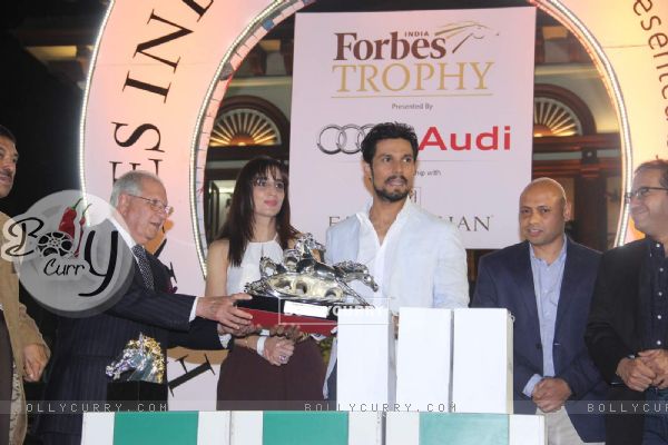 Randeep Hooda and Farah Khan Ali at India Forbes Trophy