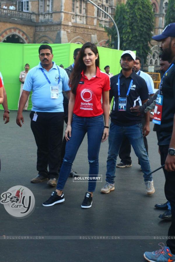 Katrina Kaif  at Mumbai Marathon