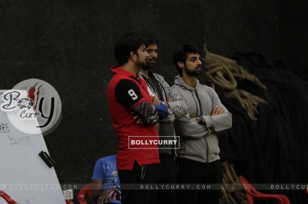 Aadesh Chaudhry, Karan Wahi, Anand Mishra at BCL Season 2 Practise Session