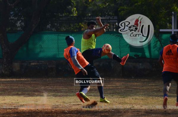 Handsome Hunk Arjun Kapoor Snapped During a Practice of Soccer