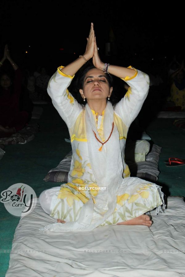 Shaina NC at Baba Ramdev's 'Yog Chikitsa' Campaign