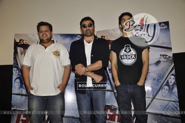 Sunny Deol, Rishab Arora and Shivam Patil at Launch of New Trailer of 'Ghayal Once Again'
