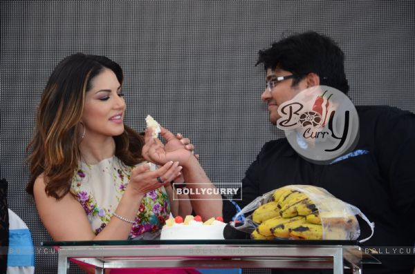 Milap Zaveri and Sunny Leone at Promotions of Mastizaade