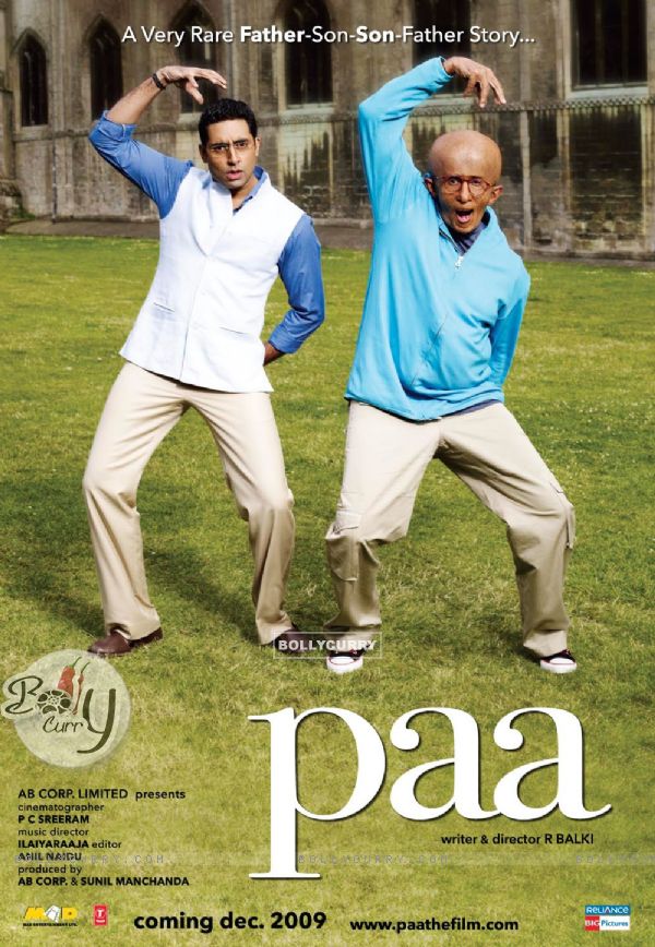 Paa movie poster with Amitabh and Abhishek (39367)