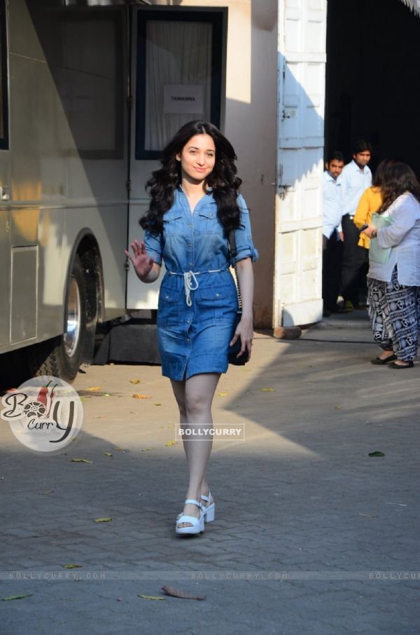 Tamannaah Bhatia Snapped at Mehboob Studio