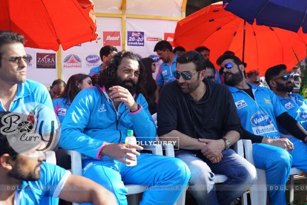 Sunny Deol and Bobby Deol Snapped at CCL Match