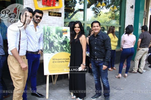 Anuj Sachdeva, Mrunal Jain and Vinod Singh at Launch of 'The Beer Cafe'