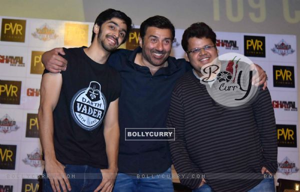 Sunny Deol , Shivam Patil and Rishabh Arora at Promotions of Ghayal Once Again in Delhi (394265)