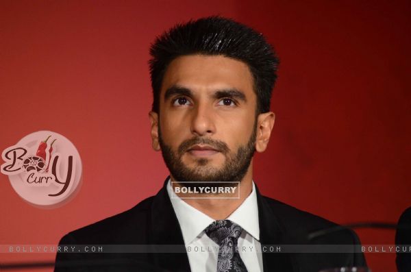 Ranveer Singh was snapped at Toronto's MOU with Film City