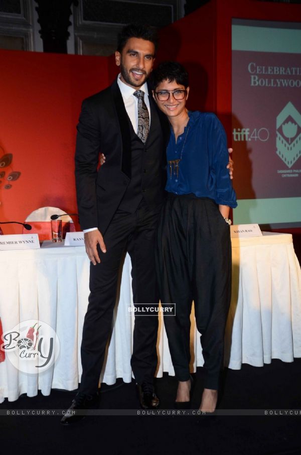 Ranveer Singh and Kiran Rao at Toronto's MOU with Film City