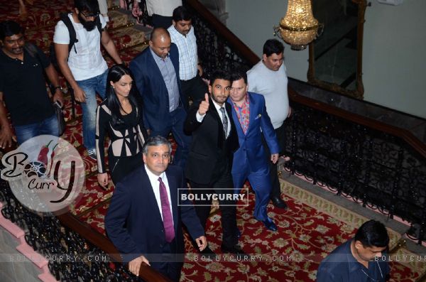 Ranveer Singh spotted at Toronto's MOU with Film City