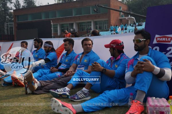 Riteish Deshmukh, Jay Soni and Sohail Khan  at 'Celebrity Cricket League' Match