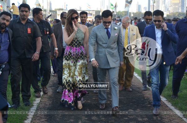 Saif Ali Khan and Kareena Kapoor at Kingfisher Ultra Derby 2016