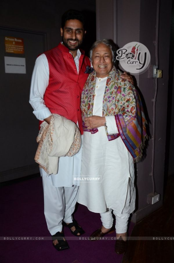 Amjad Ali Khan and Abhishek Bachchan at Amaan Ali and Ayaan Ali Concert