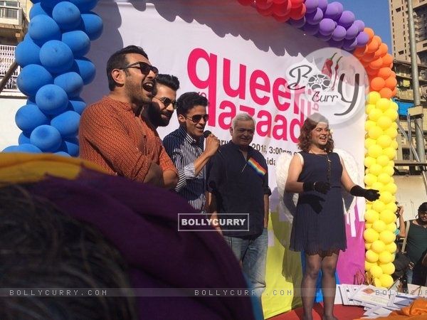 Neil Bhoopalam, Rajkummar Rao & Hansal Mehta and Manoj Bajpayee Supports Queer Zaadi Gay Pride Rally (395378)