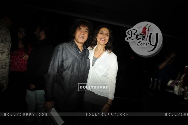 Ustaad Zakir Hussain and Wife at Louiz Banks 75th Birthday Celebrations
