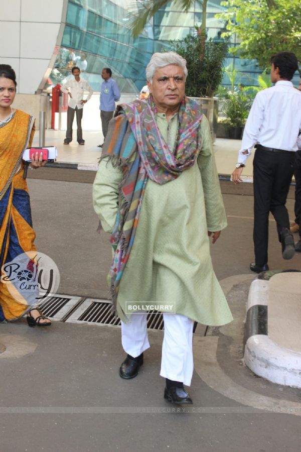 Airport Diaries: Javed Akhtar Snapped