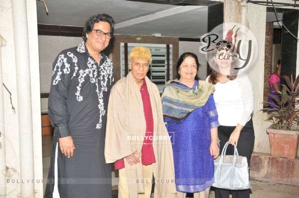 Talat and Bina Aziz pose with Khayyam Saab on his 90th Birth Anniversary
