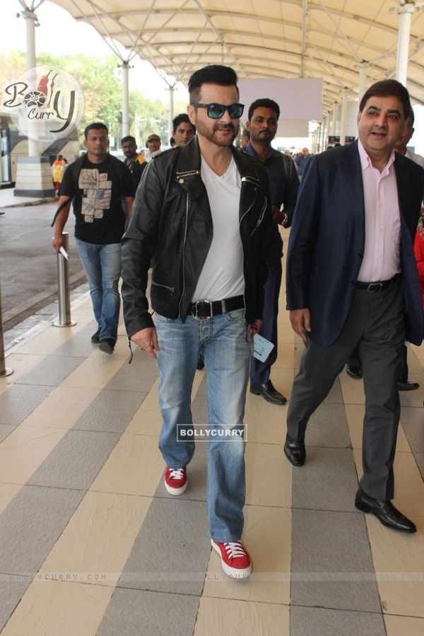 Sanjay Kapoor was spotted at Airport