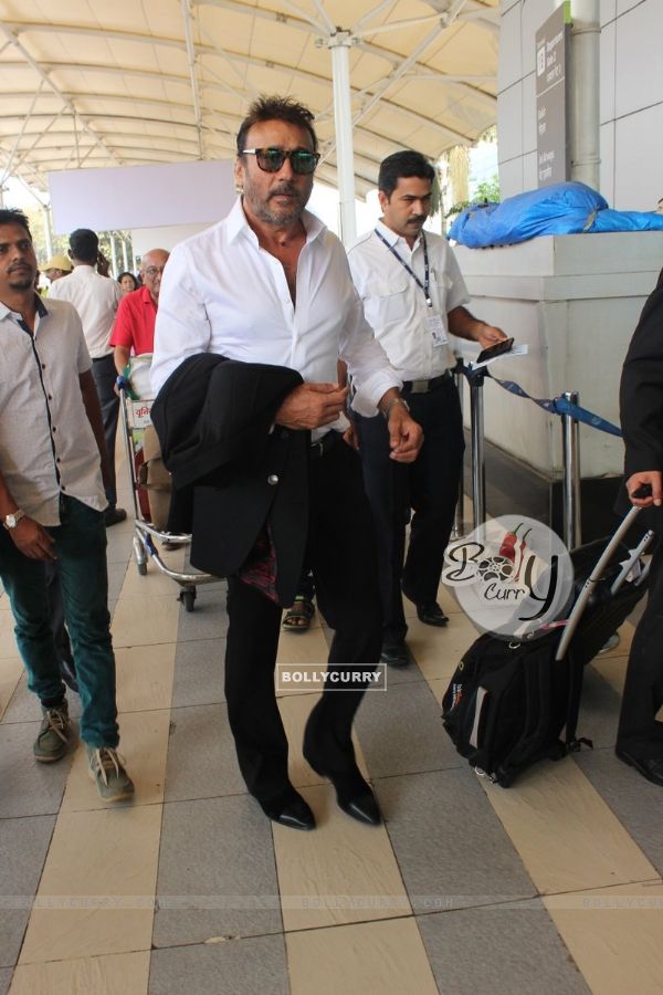 Jackie Shroff was spotted at Airport