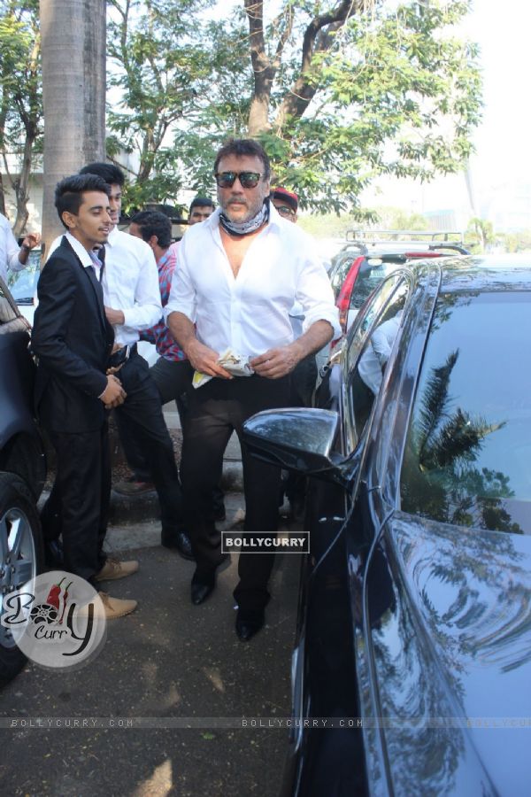 Jackie Shroff was spotted at Airport