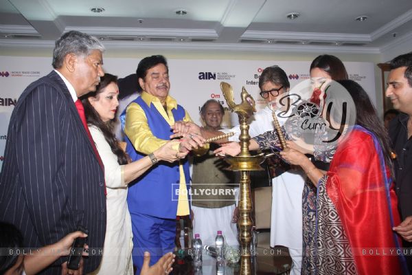 Lighting of the Lamp at Shatrughan Sinha's Book Launch