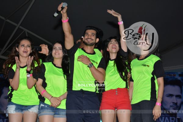Promotions of Team Mumbai Tigers at Edward Maya Concert