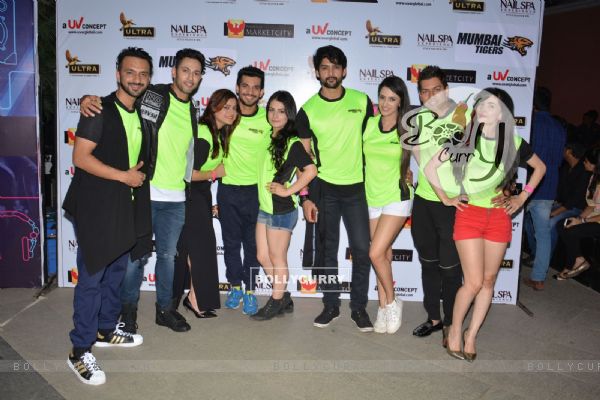 Promotions of Team Mumbai Tigers at Edward Maya Concert