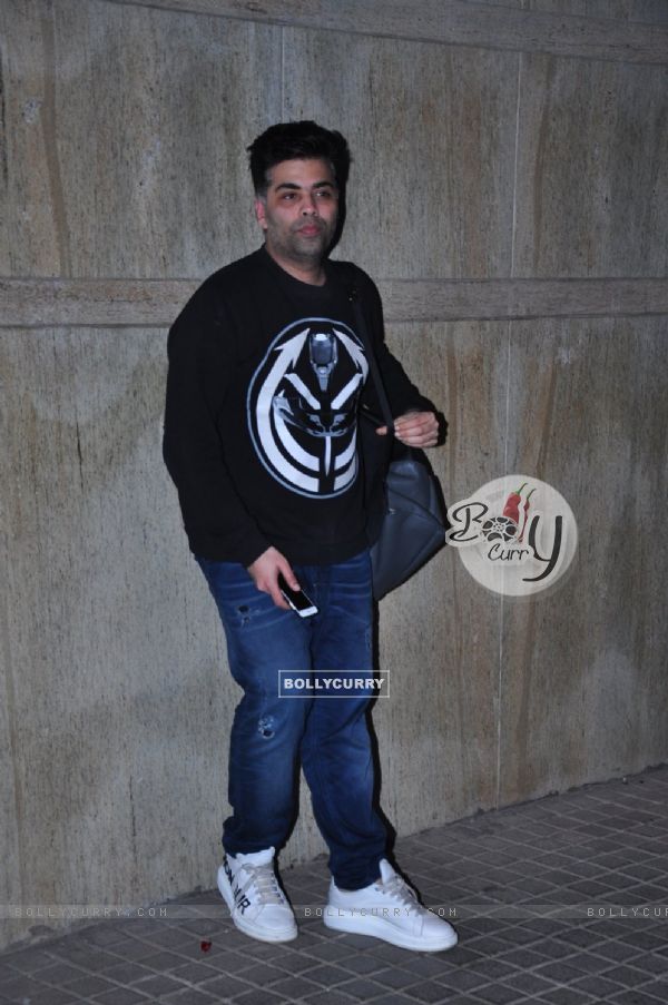 Karan Johar at Special Screening Of Alibaba Film