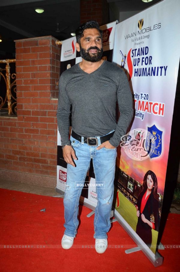 Suniel Shetty at T-20 Cricket Match