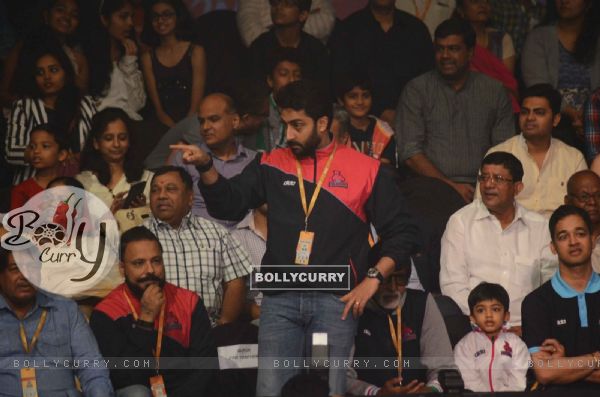 Abhishek Bachchan was snapped at Pro Kabaddi Match