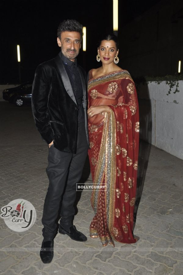 Rahul Dev and Mugdha Godse at 'Power Couple' Finale Shoot