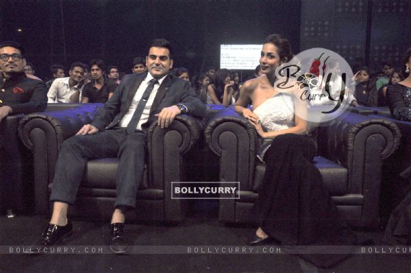 Arbaaz Khan and Malaika Arora Khan are all smiles for the camera at the Finale Shoot of Power Couple