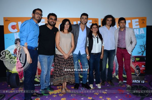 Team poses for the media at the Launch of Film 'Cute Kamina'