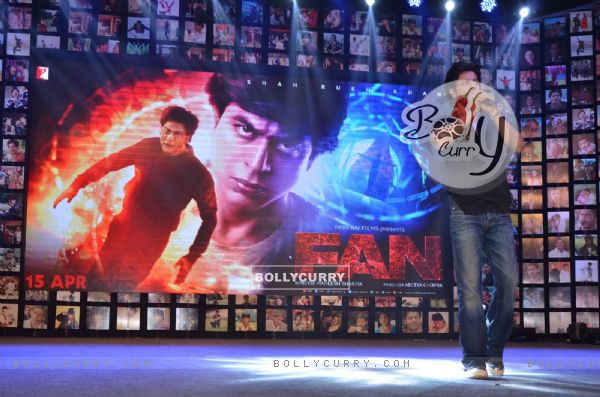 Shah Rukh Khan interacts with the Press at Trailer Launch of 'FAN'