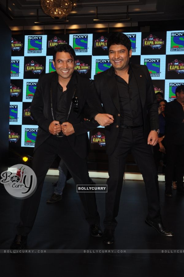 Kapil Sharma and Chandan Prabhakar at Launch of 'The Kapil Sharma Show'