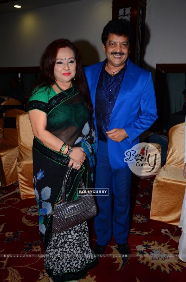Udit Narayan with wife Anu Malik's Felicitation Ceremony