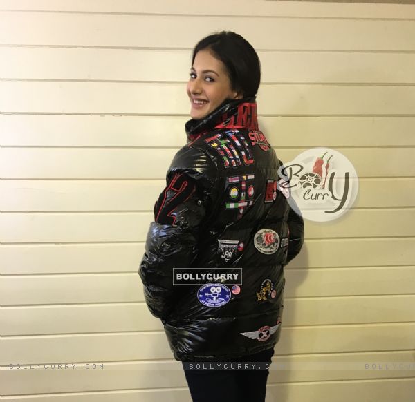 Jackie Chan Gives Personalised Jacket To Amyra Dastur