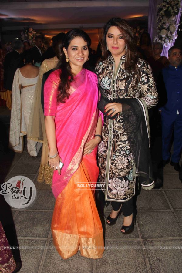 Shaina NC and Kehkashan Patel at Kresha Bajaj's Wedding