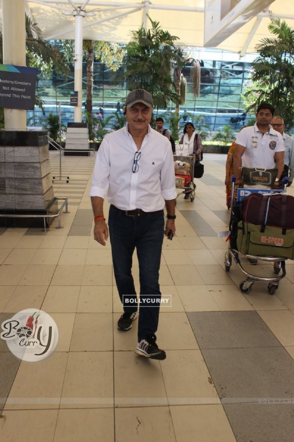 Airport Diaries: Veteran actor Anupam Kher