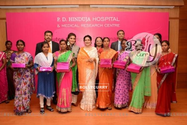 Raveena Tandon and Moushumi Chatterjee Celebrate Women's Day with P.D Hinduja Hospital