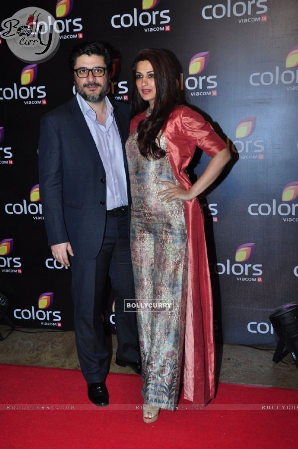 Goldie Behl and Sonali Bendre at Colors TV's Red Carpet Event